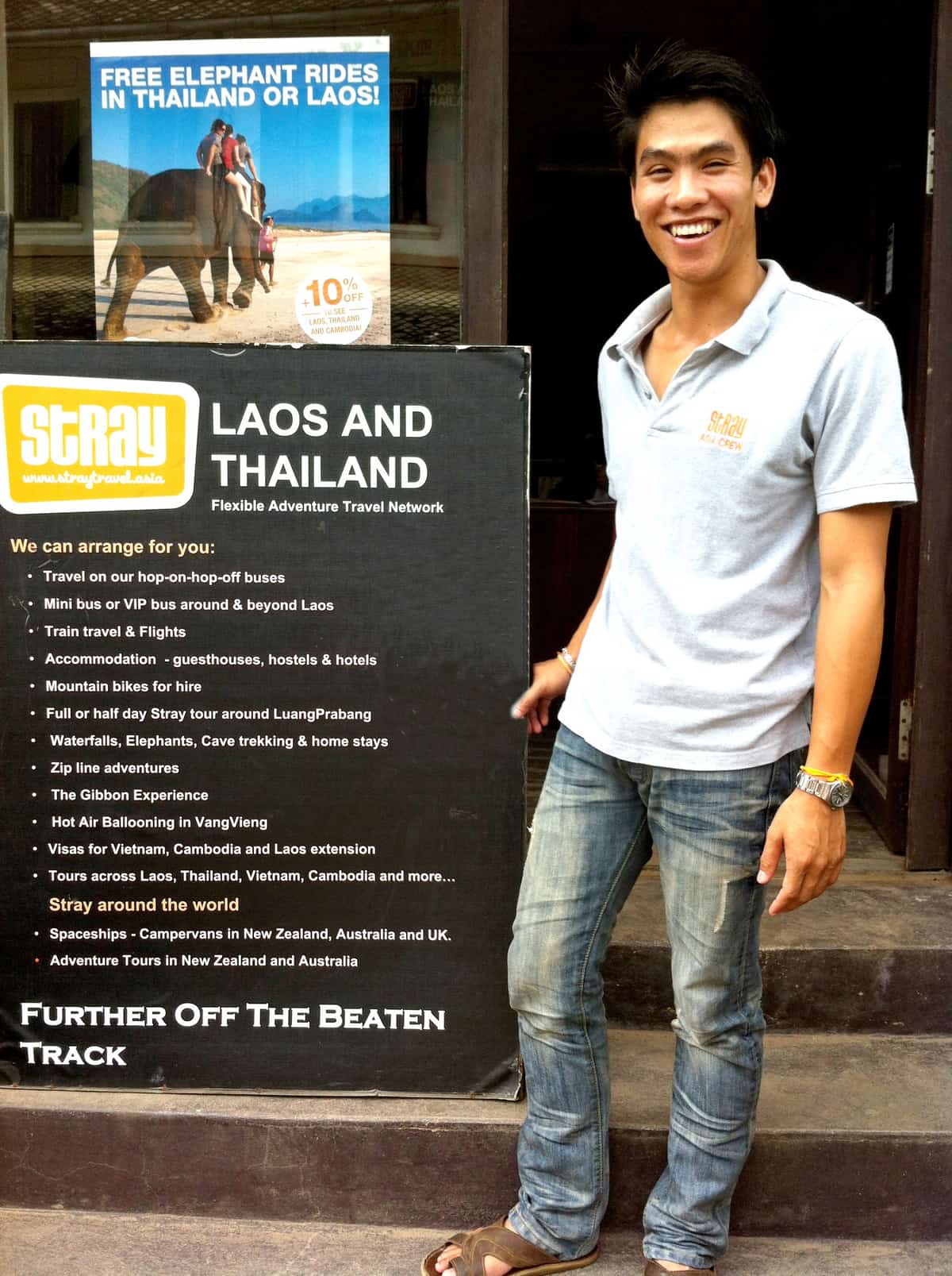 Mr Sack is one of the local experts at the Stray Asia office in Luang Prabang, Laos.