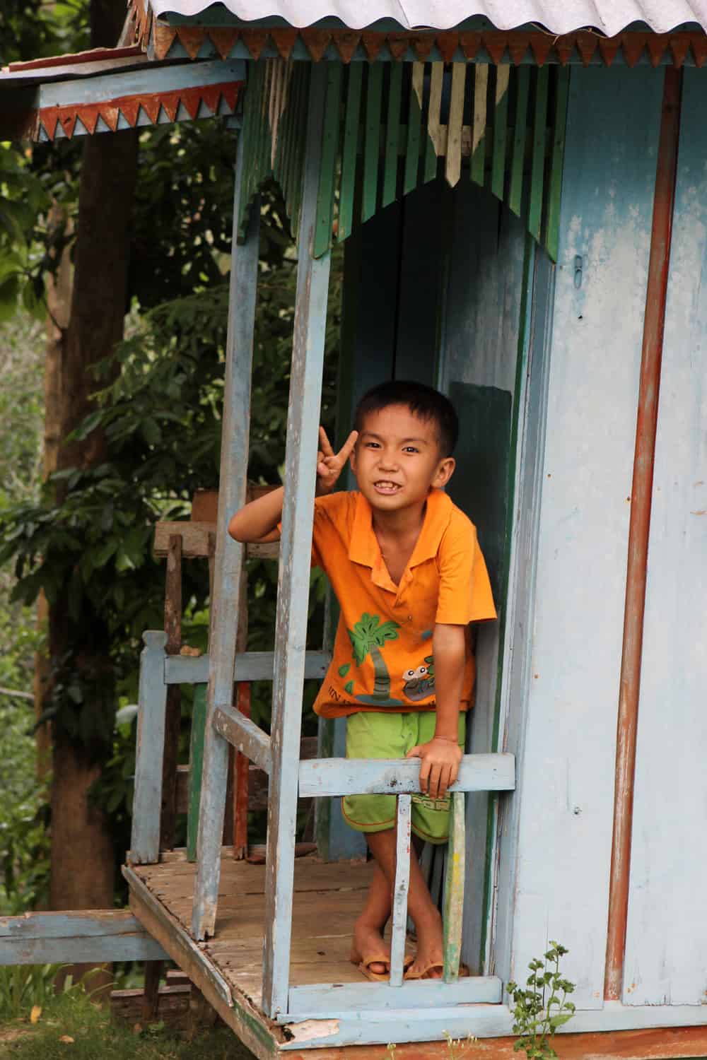 Smiles in a village in Laos