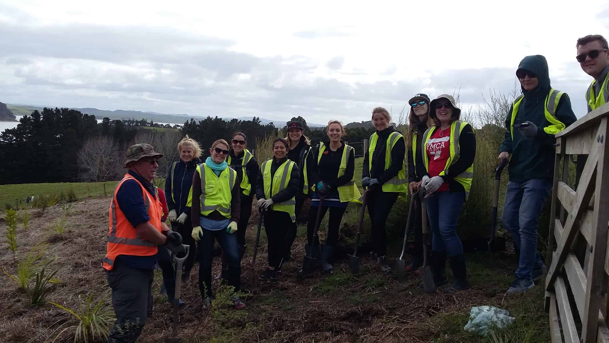The Stray team with Conservation Volunteers New Zealand