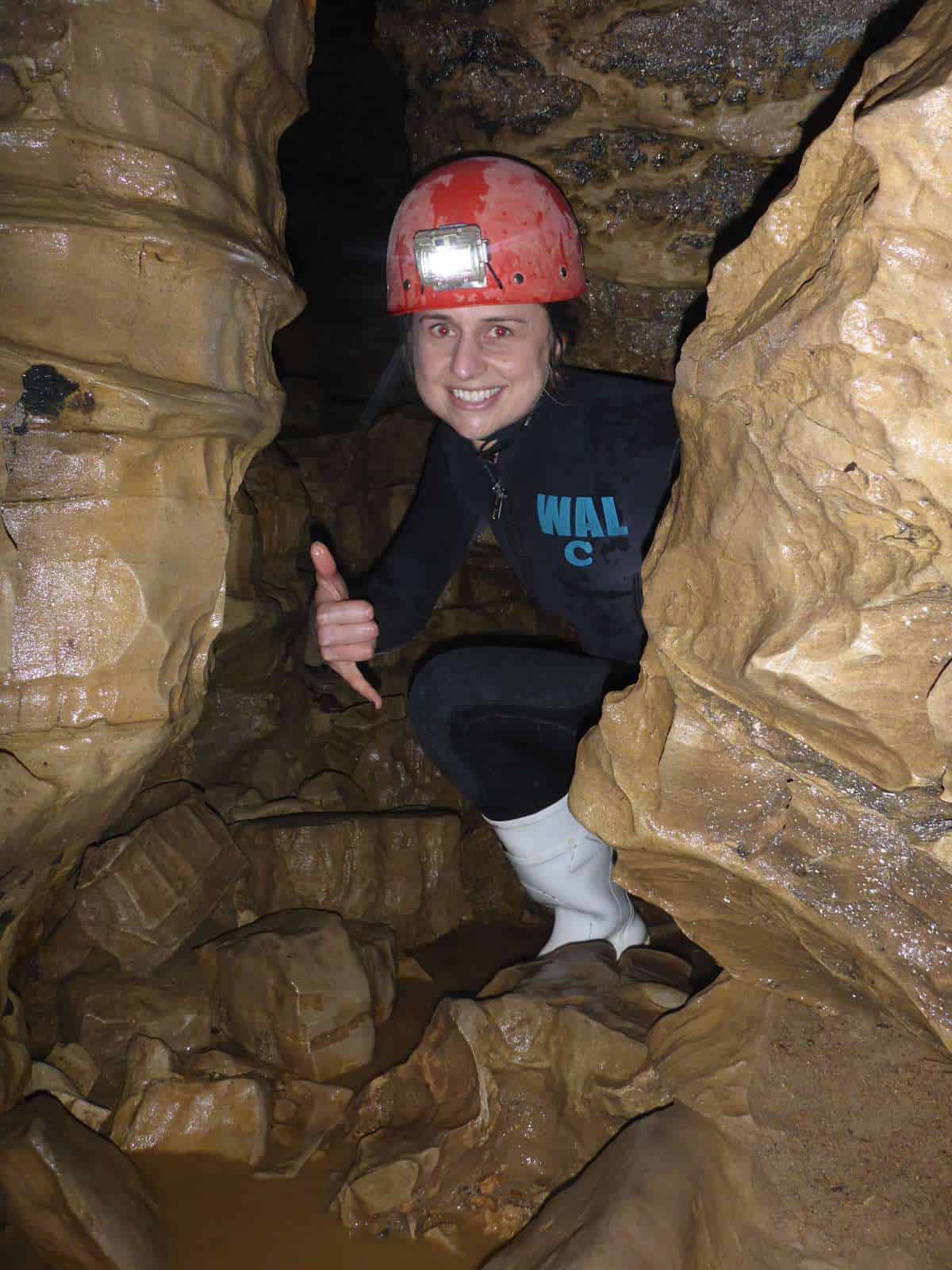Crawling through the otherworldly Waitomo caves.