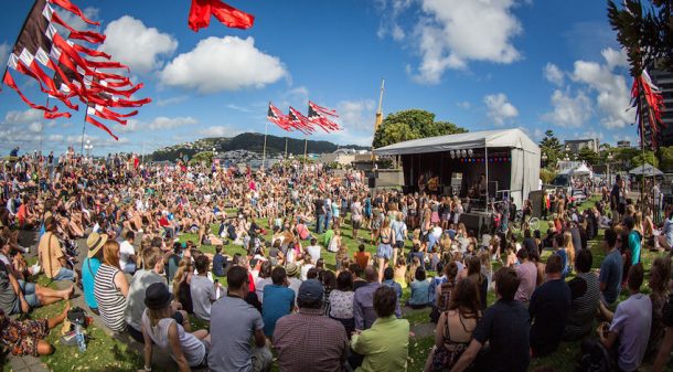 Crowd at Homegrown in Wellington