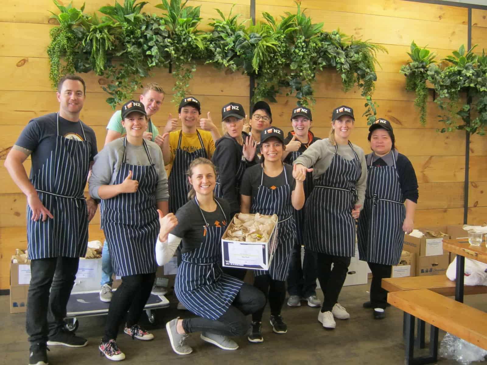 Stray staff volunteering at Eat My Lunch