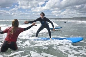 Raglan Surf School surf lesson - Stray New Zealand