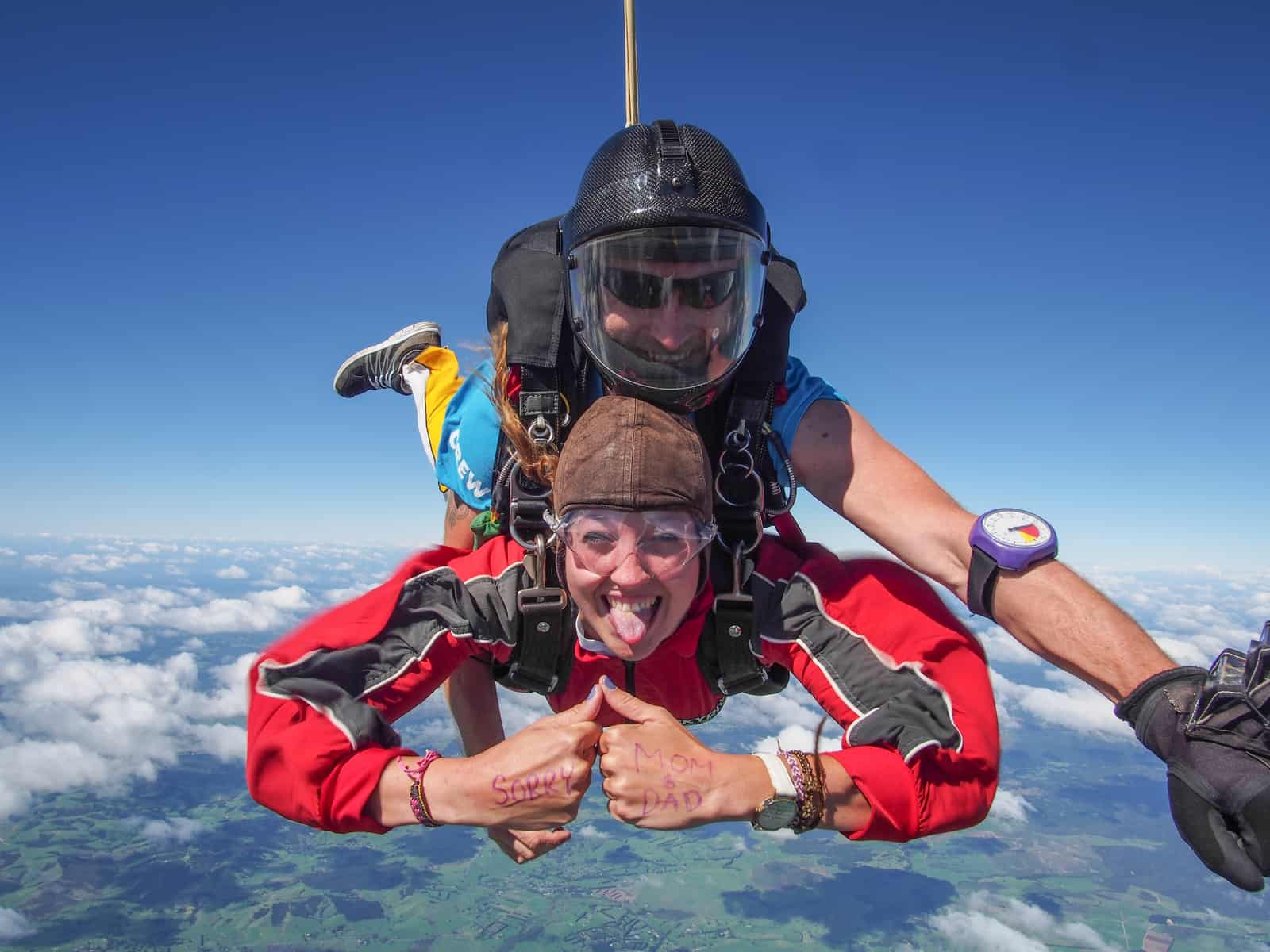 Stray NZ - Skydive Bay of Islands - send a message during your skydive