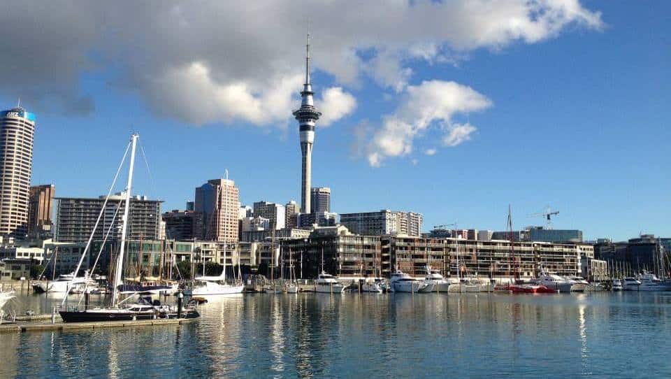 Downtown Auckland from Wynyard Quarter