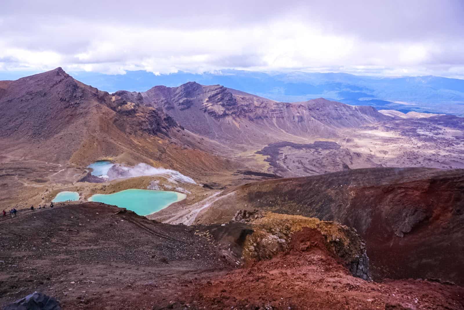 Amazing views: magnificent craters and mesmerising emerald lakes