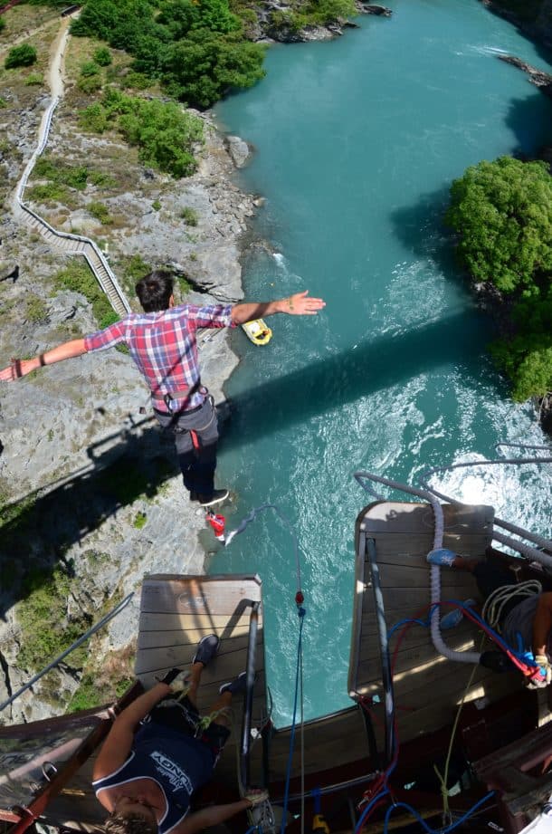 Bungy jumping in New Zealand
