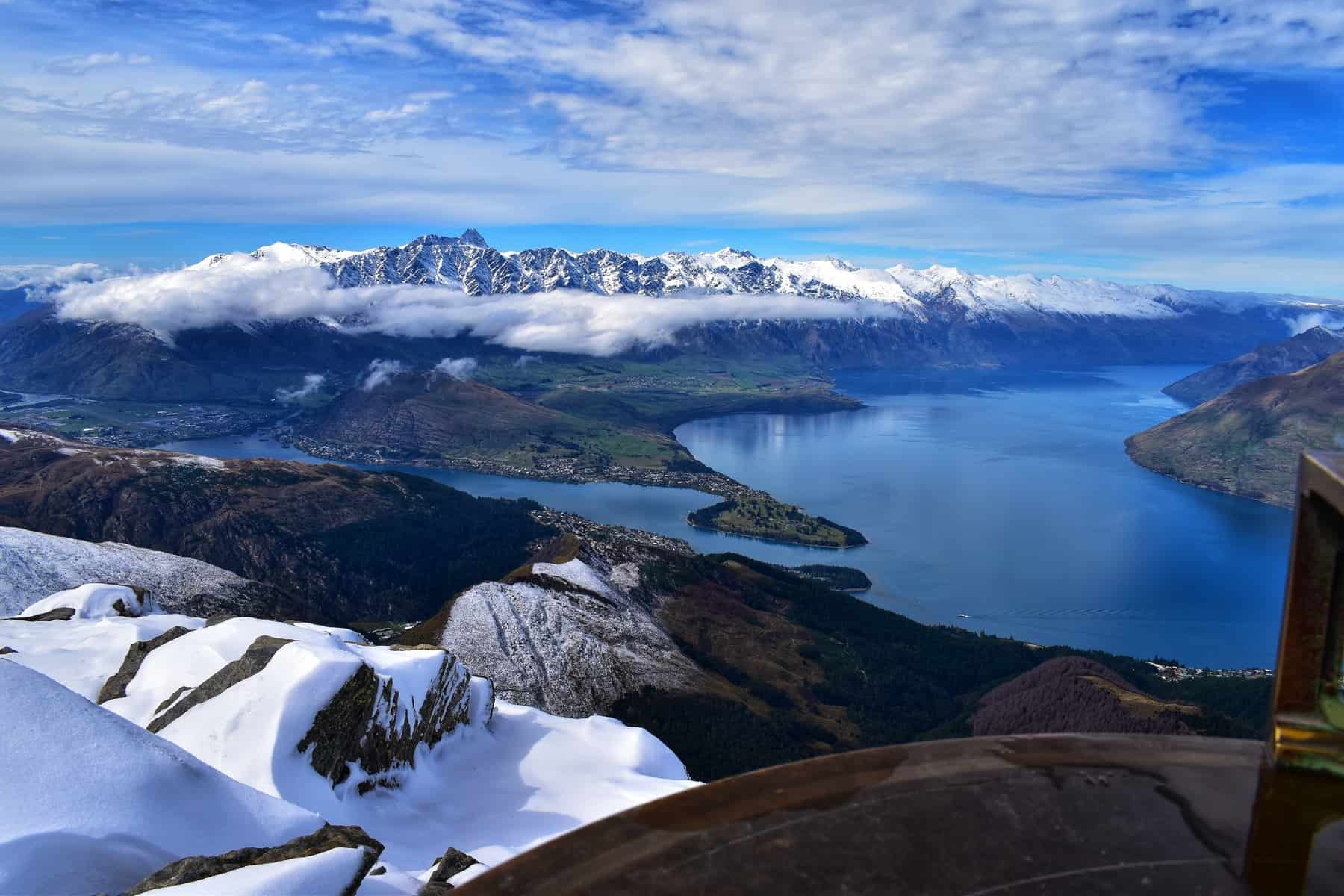Winter vistas from the summit