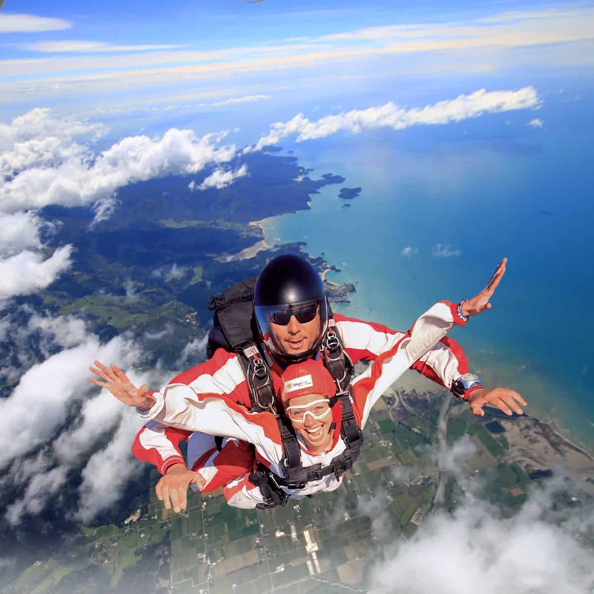 Skydiving over three National Parks
