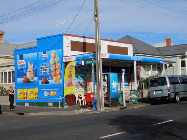A roadside dairy in New Zealand
